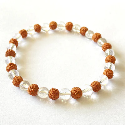 Crystal Rudraksh Bracelet
